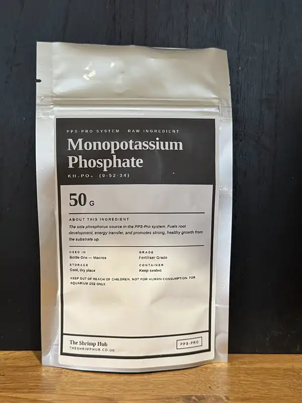 Monopotassium Phosphate aquarium plant fertiliser compound 50g — MKP for planted tanks