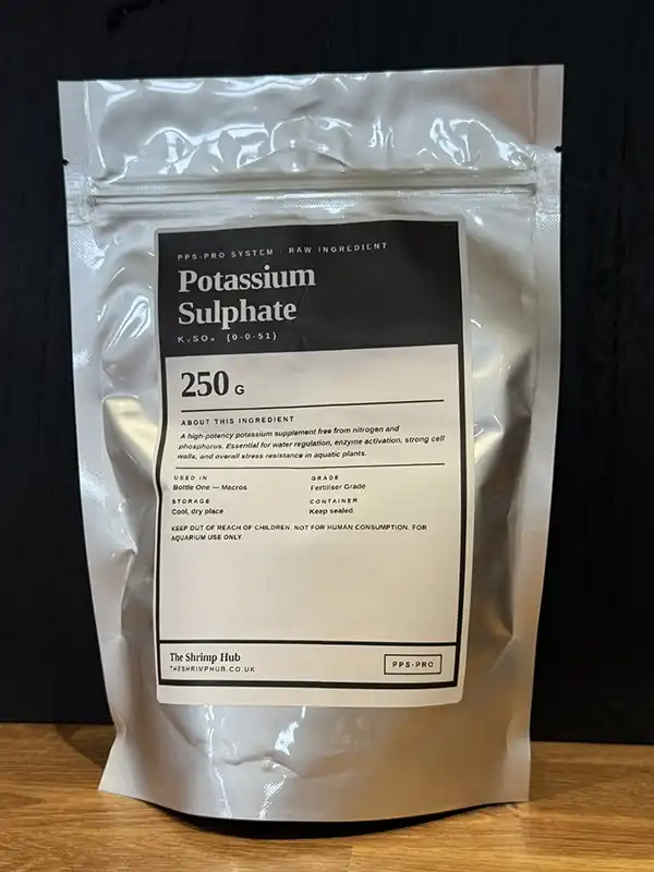 Potassium Sulphate aquarium plant fertiliser compound 250g — K2SO4 for planted tanks